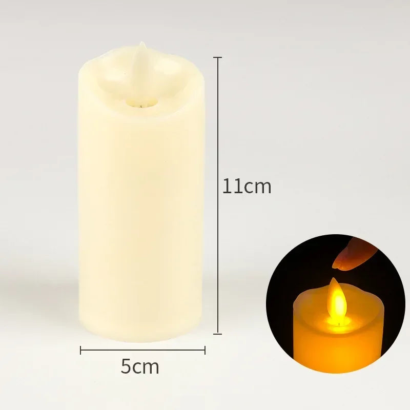 10~1PCS Wholesale LED Candles Flameless Flickering Light Flameless Candle for Christmas Wedding Decor Birthday Party Supplie