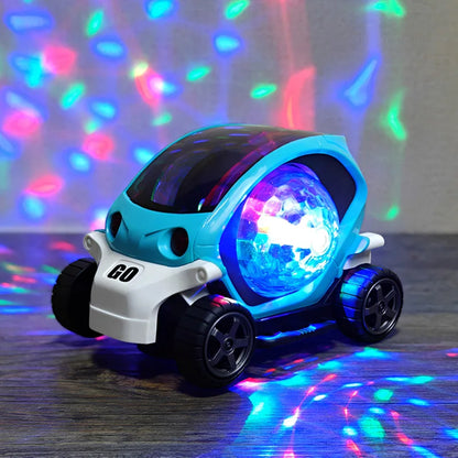 Electric Music Toy Car with Lights Dazzling Turn for Boys Gifts