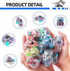12/100Pcs Mini Pull Back Cars Set Pull Back Racing Vehicles for Kids Toddlers Pinata Fillers Goodie Bag Stuffers for Boys Girls