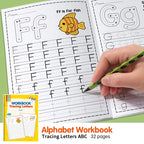 Children's Alphabet Practice Book - Alphabet Learning and Creative Coloring Activities, Developing Writing Skills, Back-To-School Supplies, Easter and Christmas Gifts, Preschoolers, Alphabet Learning Book, Preschool Activitie