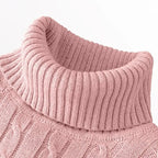 Outdoor Men's Long Sleeve Knitted Sweaters Slim Fit Turtleneck Sweater Casual Pullover Sweater Winter Basic Heavyweight Top