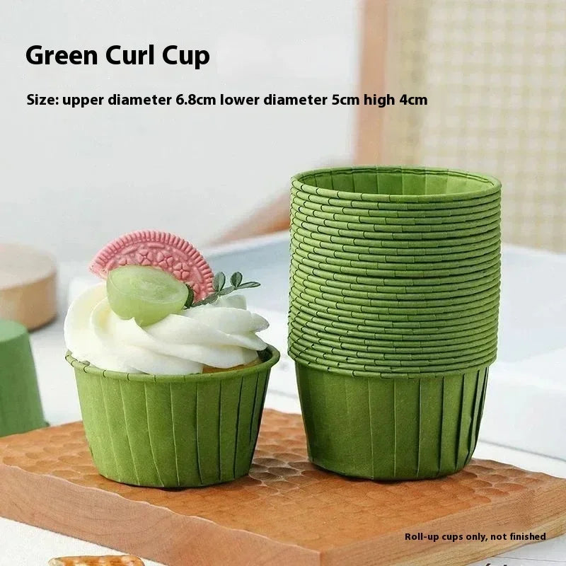 50pcs Golden Muffin Cupcake Paper Cup Oilproof Cupcake Liner Baking Cup Tray Case Caissettes Cupcake Wrapper Paper Wedding Party