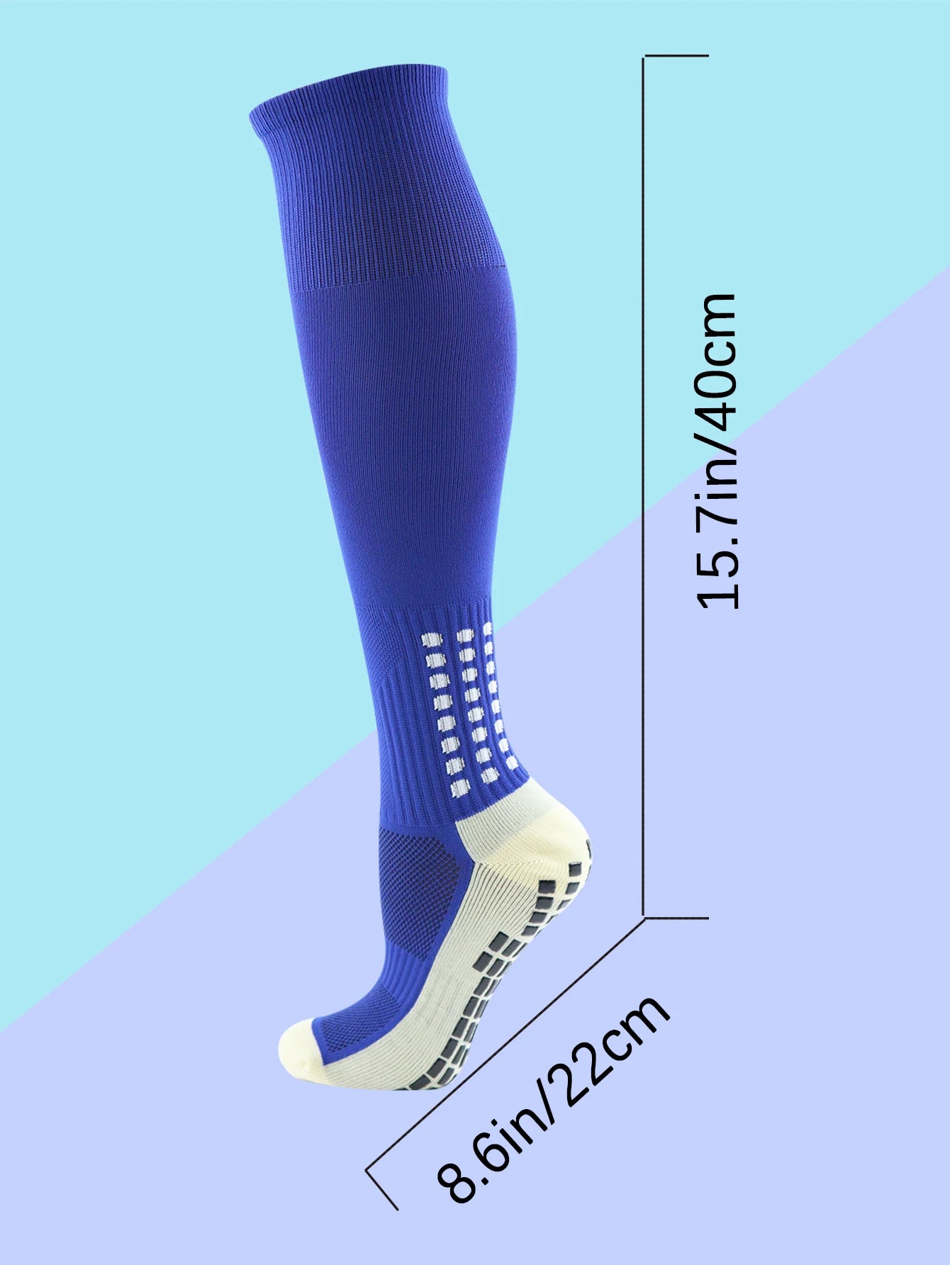 New Long Football Socks Silicone Suction Cup Grip Anti Slip Soccer Socks Sports Men Women Baseball Rugby Socks