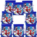 1/4/12Pc Cute Spider Nonwoven Loot Bag Drawstring Pockets Birthday Gift Bags for His Amazing Friends Party Supplies Spider Gifts