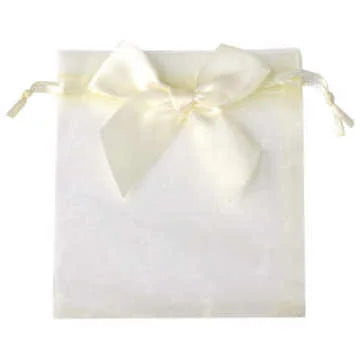10pcs/20pcs 9x12 10x15 13x18cm New Design Bow Organza Bags Jewelry Candy Packing Bag Wedding Party Gift Storage Drawstring Pouch