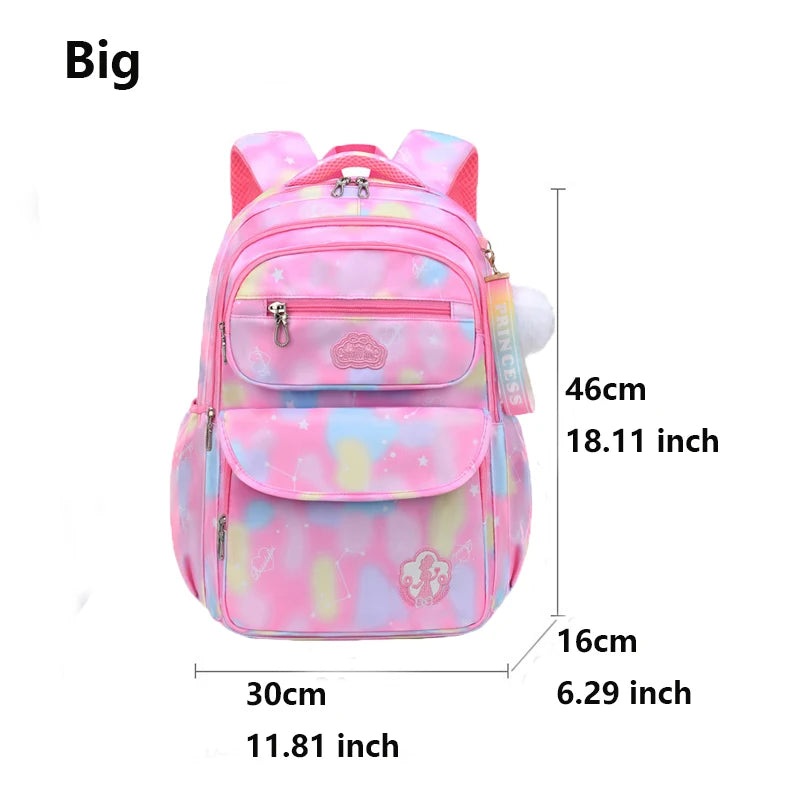 Children Girl Backpack Waterproof Pink School Bag for Kids Comfort