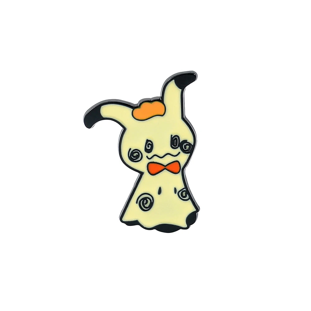 Pokemon Cartoon Metal Enamel Pins Brooch Cute Pikachu Badges Metal Denim Shirt Lapel Pin Jewelry Accessories