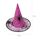 Witch Hat Halloween Decoration Supplies Witch Hat Children Adult Prom Party Dress Up Mesh Wizard Magics Hat for Party