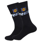 New UAE Cycling Socks rTeam Bike Nurse Compression Road Bike Running Mtb Knee-high White Sports Running Football Socks