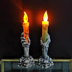 Halloween Skeleton Ghost Hands Led Candles Light Happy Halloween Party Home Decoration Supplies Haunted House Horror Props
