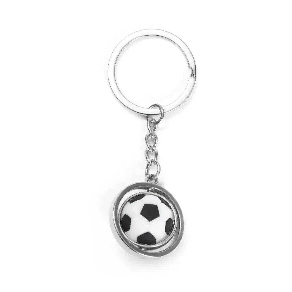 Leather Football Keychain New Exquisite Key Chain Souvenir Decoration Toy Keyring Ring School Reward for Kid Pendant Accessory