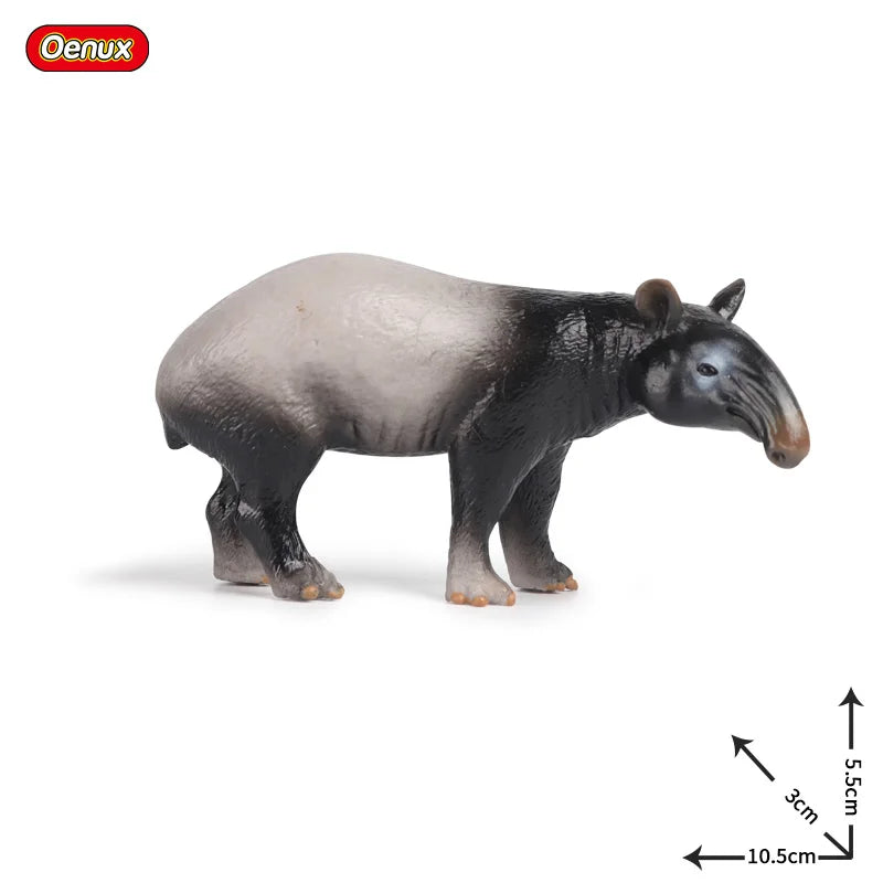 Oenux New Wild Animals Forest Orangutan Pigeon Hedgehog Aardvark Capybara Action Figure Model Figurines PVC Collection Kids Toy