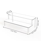 1pcs Multi-Layer Acrylic Display Stand Cake Display Rack High Transparent Trapezoidal Storage Shelf Perfect for Dessert Cupcake