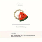 50pcs Cartoon Animal & Fruit Hair Ties - Colorful Woven Headbands for Girls  Polyester Material, All-Season Use Festive Gift