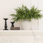 24/12pcs Artificial Cedar Sprigs - Perfect for Christmas & Winter Home Decor, Tabletop Accents