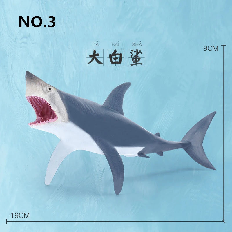 12 Styles Simulated Marine Sea Life Whale Shark Model Ocean Animals Dolphin Creative Home Decor Toys For Children Christmas Gift