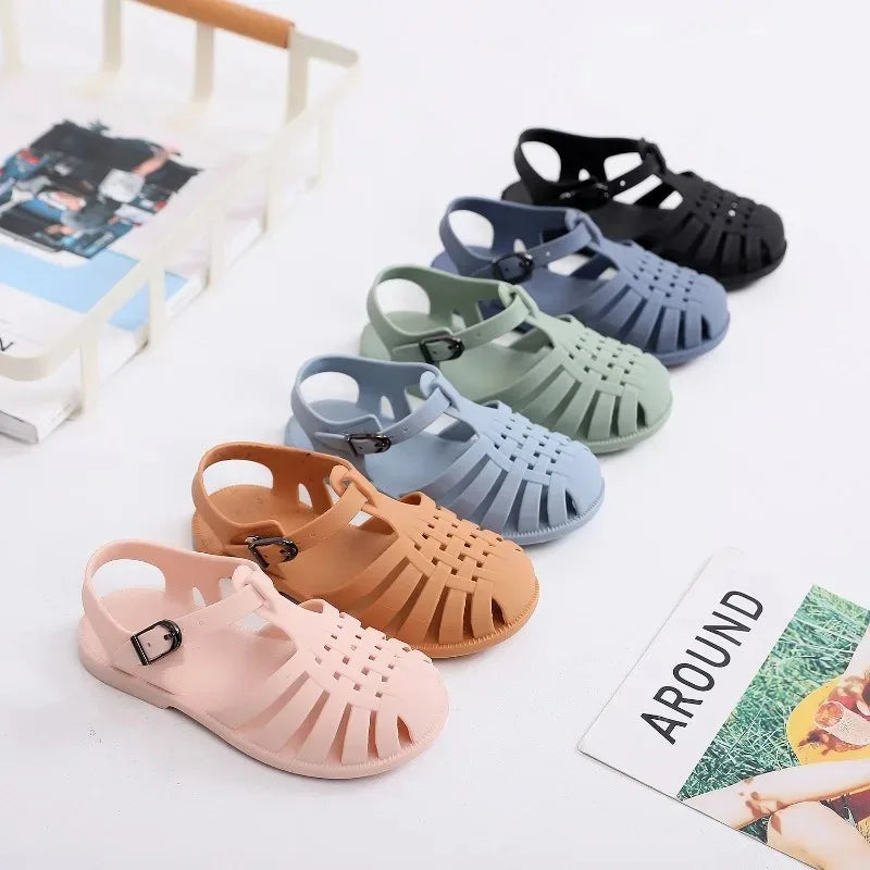 Kids Beach Shoes Soft Non Slip Summer Jelly Sandals