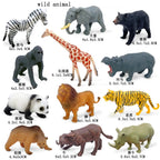 12pcs/set Plastic Simulated Sea Life Toy Model Realistic Marine Animals Whale Shark Dolphin Turtle Toys For Christmas Gifts