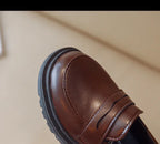 Children's Leather Shoes Classic British Style for Boys Girls