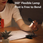 Baseus LED Clip Table Lamp Stepless Dimmable Wireless Desk Lamp Touch USB Rechargeable Reading Light LED Night Light Laptop Lamp