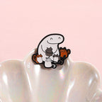 Funny Cartoon Characters Flork Enamel Pins No Me Ofrezcan Pan Simple Figure Brooches Lapel  Badge Jewelry Gifts for Friends