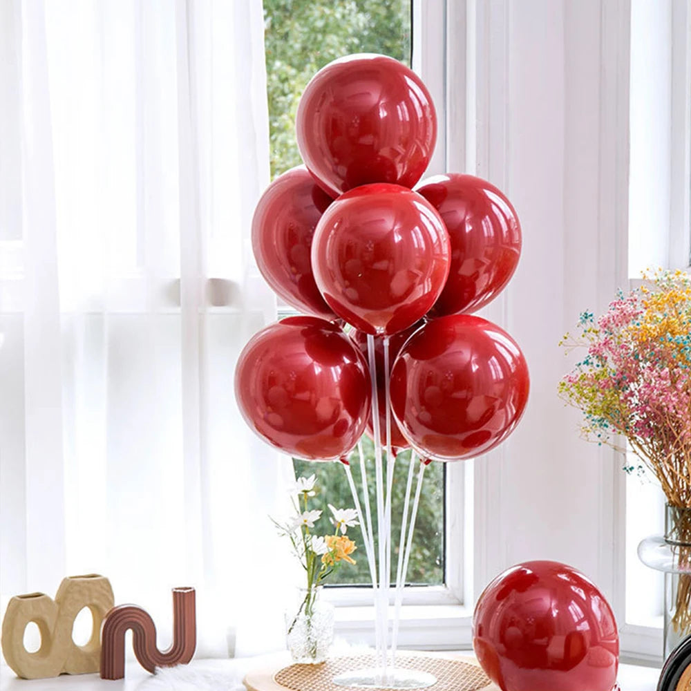 Runtowo 1set Birthday Balloon Stand Kit, Balloon Stand With Base And Pole For Wedding Birthday Party Decoration