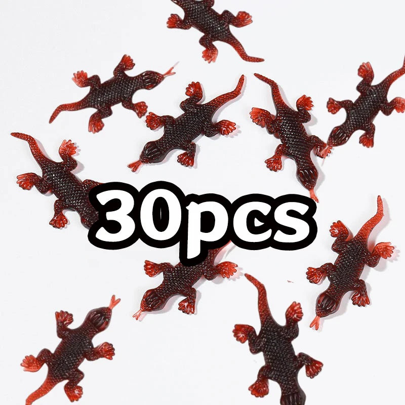 50pcs Realistic Bugs Funny Toy Fake Cockroach Novelty Insects Halloween Prank Simulation Tricky Disgusting Scary Party Supplies