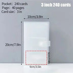 3/4/5/6 Inch 80/160 Slots Transparent Photo Album Idol Photocard Holder Idol Star Card Collect Book Creative Photo Card Holder