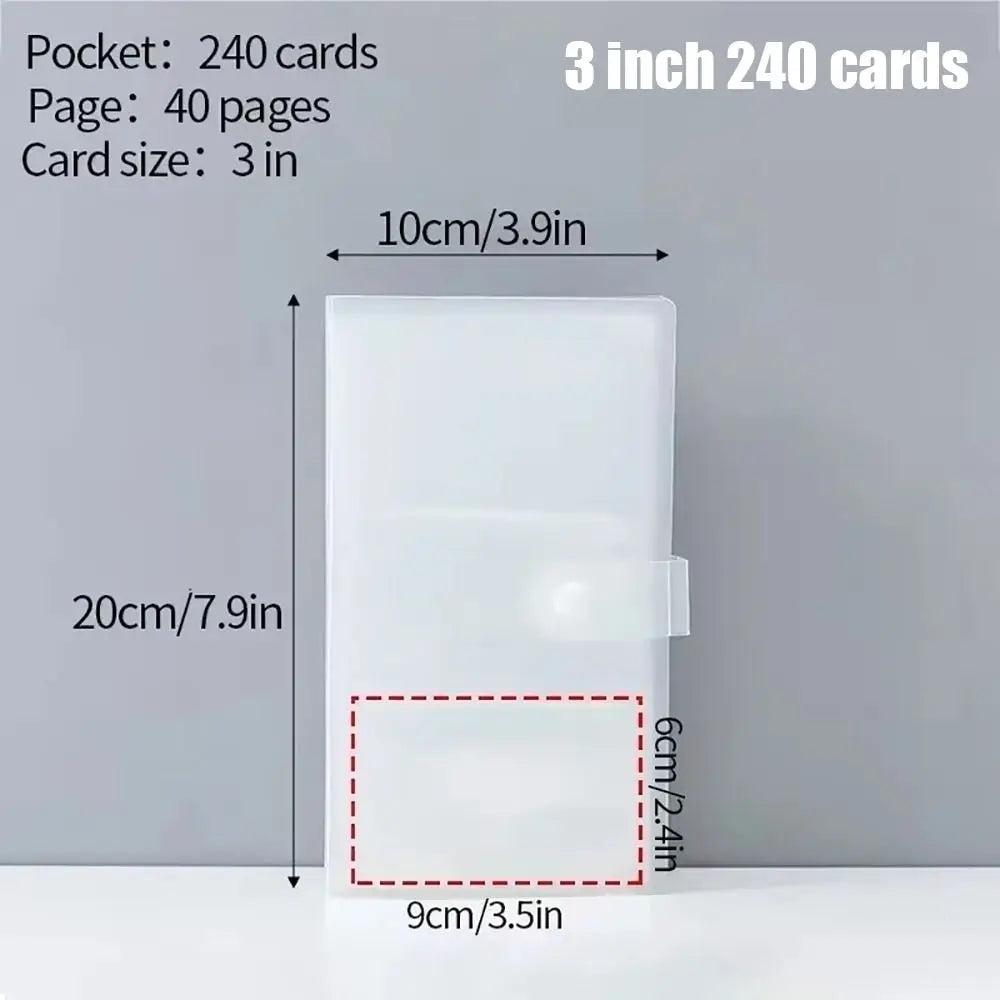3/4/5/6 Inch 80/160 Slots Transparent Photo Album Idol Photocard Holder Idol Star Card Collect Book Creative Photo Card Holder