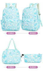3Pcs/Set KPop Demon Hunter School Bags Girls Teens Rumi Mira Zoey Youth School Backpack Travel School Students Laptop Backpack