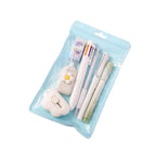 7-In-1 Stationery Set Children Back To School Gel Pen Highlighter Ballpoint Pen Eternal Pencil Tape Eraser Kids Prize Xmas Gift