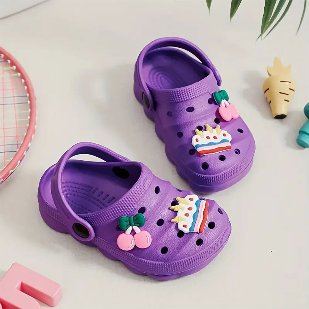 Kids DIY Cartoon Sandals Breathable Summer Slippers for Children