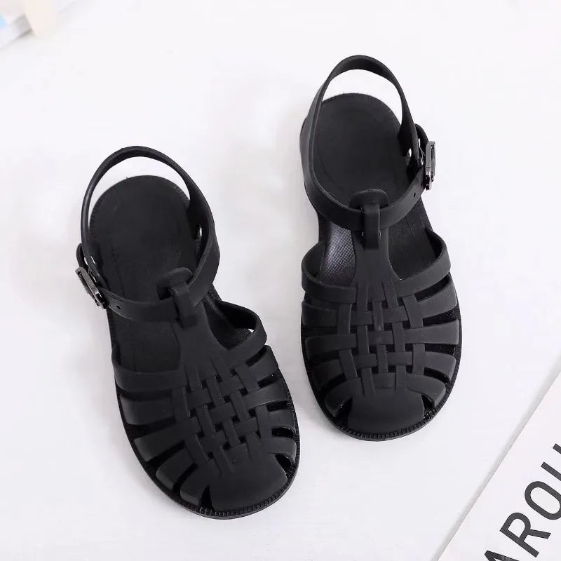 Kids Beach Shoes Soft Non Slip Summer Jelly Sandals