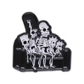Animated Sitcom Punk Skull Brooch Enamel Pins Funny Cartoon Metal Brooches Backpack Lapel Badges Accessories Gift for Friends