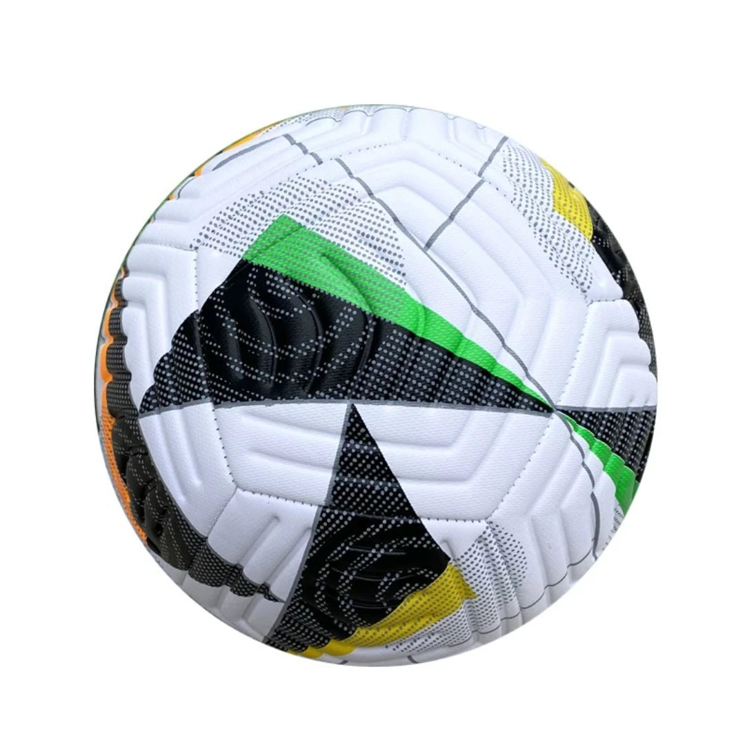 Soccer Ball Size 5 with Pump, Waterproof PU Leather - Professional Training & Official Match Ball, for Outdoor & Indoor Games