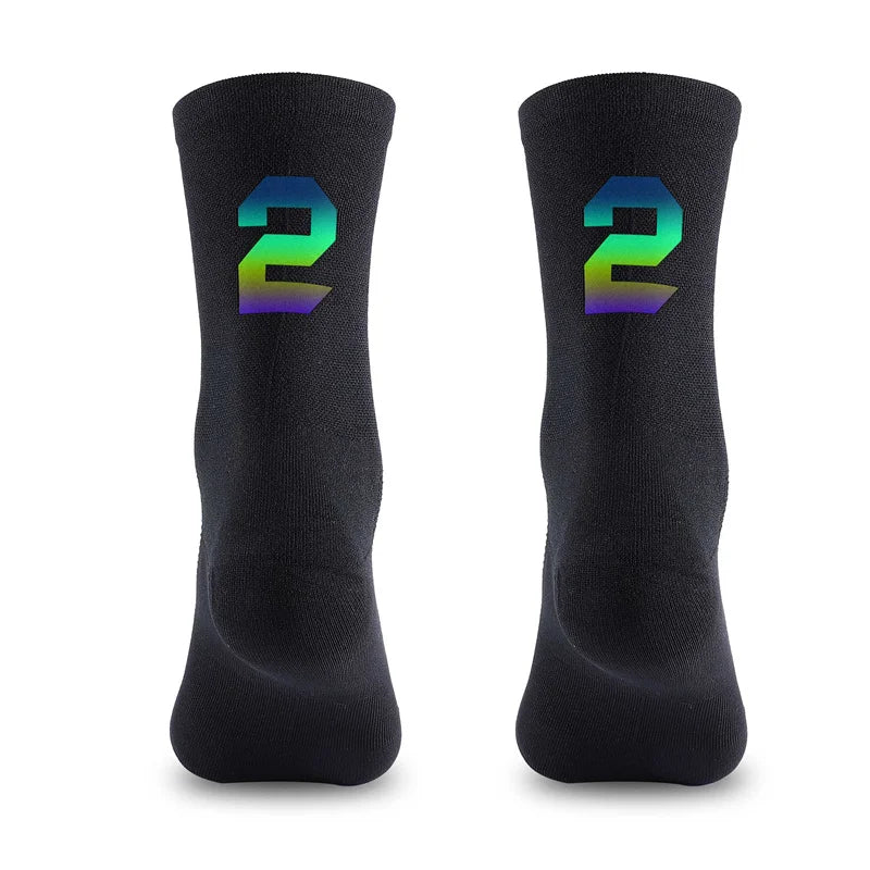 WEST BIKING Professional Cycling Breathable Socks Bicycle Racing Compression Socks Men Soccer Basketball Sports Reflective Socks