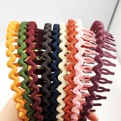 1/2/3pcs Hair Clip Frosted Color Headband Women's Non-slip Band Teeth Simple Pressure Headband Face Headband Hair Accessories