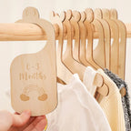 7PCS Newborn Photography Props Wooden Monthly Milestone Cards Baby Shower Gifts for Boys and Girls Photography Accessories