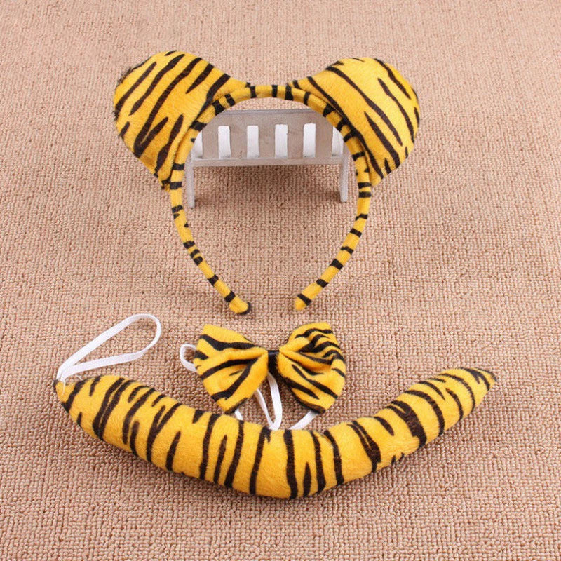 Anime Cute Animal Dress Cosplay Giraffe Frog Tiger Mouse Monkey Costumes Accessory Sweet Headwear Tail Bow Birthday Day Gifts