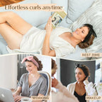 No Heat Hair Rollers Heatless Curling Rod Headband Soft Hair Curler Satin Curlers Curls Sleeping Bonnet Night Cap Styling Tools