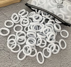 50/100Pcs Hair Bands for Children Colorful Nylon Scrunchie Hair Ties Rubber Band Kids Elastic Hair Leagues Girl Accessories