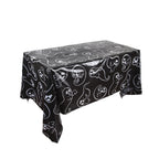 Halloween Decoration Tablecloth,Disposable Pumpkin Spider Web Bat Plastic Table Cover,Halloween Party Home Table Decor
