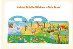 Sticker Books 3D Reusable Stickers Books Animal Dinosaurs Ocean World Vehicle Educational Travel Stickers