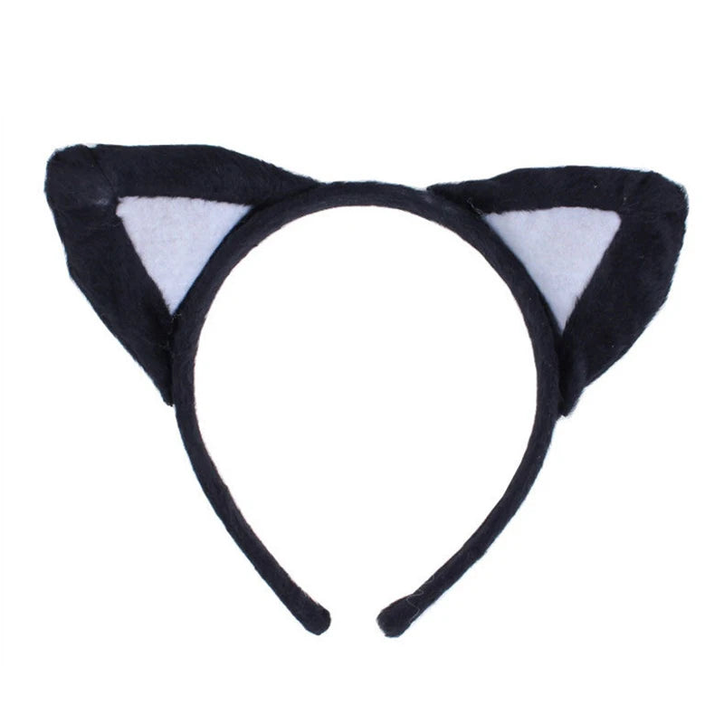 Cute Cartoon Animal Headgear Cosplay Anime Frog Monkey Tiger Masquerade Halloween Party Props Kawaii Cat Headband Birthday Gifts