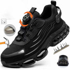 Indestructible Steel Toe Work Shoes for Men Women Rotating Button Safety Shoes Lightweight Construction Work Safety Shoes