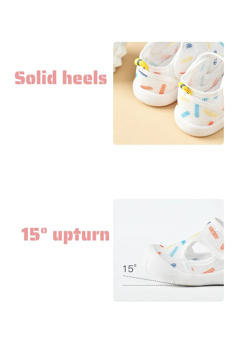 Kids Air Mesh Sandals Lightweight First Walker Shoes for Toddlers