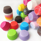 200/300/500pcs Mixed Color Baking Cups Cupcakes Muffin Liners Paper Cup Molds Greaseproof  Wrapper for Party Wedding Birthday