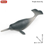 Oenux Ocean Animals Action Figures Sealife Shark Whare Megalodon Model Figurines PVC Home Decoration Kid Cognitive Education Toy