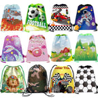 1pc Non Woven Drawstring Bag Birthday Party Gift Bag for Boys Girls Shoulder Storage Bag Multiple Themed Parties to Choose from