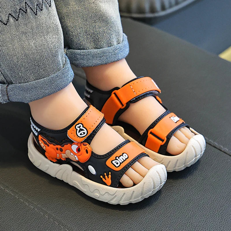 Kids Sport Sandals Breathable Velcro Shoes for Children